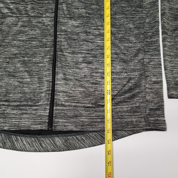 Nike Dri-Fit Full Zip Hooded Light Weight Athletic Jacket Men's Large Gray/Black - Picture 8 of 8